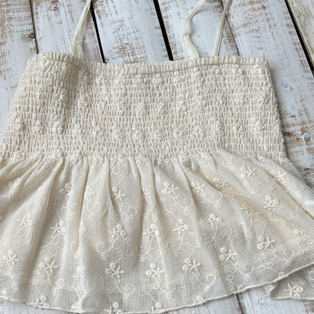 American Eagle Tank Top size M NWT new Cream